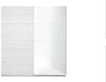 Ergodesign Dulap cu 2 usi culisante si oglinda Bianca, 200 x h 220 x 65 cm, Stejar Alb Kraft K001 PW (DUC-2U-Bianca) Garderoba