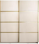 Semba Dulap Gold 180 crem usi culisante MDF lucios (DMDFGold180) Garderoba