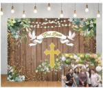  Fotós háttér God Bless 210x150 Cm Vinyl Fa Kereszttel (Krzyz)