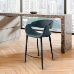 Schuller Valencia Scaun de bar design elegant Giro albastru inchis (SV-629379)