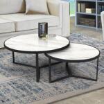Schuller Valencia Set de 2 Masute de cafea design modern Naira (SV-719225) Masa de cafea