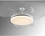 Schuller Valencia Lustra LED cu Ventilator si telecomanda, lame retractabile Vento alb/ bronz (SV-168434)
