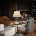 Schuller Lampa de masa din rasina Ocean crom cu foita aurie (SV-487634)