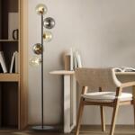Schuller Lampadar/Lampa de podea design modern Inoa fumuriu/chihlimbar (SV-494511)
