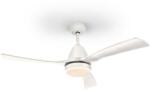 Schuller Valencia Lustra LED cu Ventilator si telecomanda, lame din lemn, Aspas alb (SV-316590D)