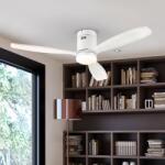 Schuller Valencia Lustra LED cu Ventilator si telecomanda Siroco D-132cm alb (SV-329583D)