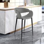Schuller Valencia Scaun de bar design elegant Giro gri deschis (SV-629362)