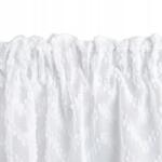Homla Mira fátyolfüggöny dombornyomott mintával fehér 140X250CM Homla (240671)