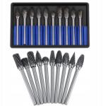  Karbid forgó reszelő, 10db-os készlet, 3mm szár (JY01280-01)