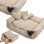 Amibelle Kutya- és macskafekhely, 50x60 cm, ágy, fekhely, kivehető párnával (5903003202363)