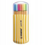 STABILO point 88 hegyű filctoll, 15 db 5 db neon zebrui sárga dobozban (8820-022)