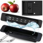 Sink Quality Mosogató Csepegtető Keskeny Edény Csepegtető Rendszerező Fekete állítható (KAS.WO.BK)