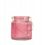 Homla Fig lampion medállal rózsaszín 10x11 cm Homla (242098)