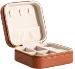  Rinas ékszerdoboz varrott barna kicsi 10, 5x10, 5x5cm Homla (242052)
