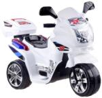  Elektromos, gyerek motor, fehér színben (JOKO__PA0241 BI SKL1)