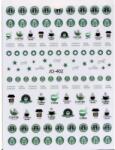 Zodiac Körömmatrica Starbucks