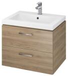 Cersanit Dulap baie, culoare nuc suspendat 2 sertare Lara pentru lavoar Como, 60 cm (S926-019)
