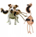 Amibelle Bőr Játék Kutyáknak Madár Kacsa 40cm Bézs Barna Öko Kötél Húzójáték (1496)