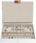 Stackers Cutie pentru talismane Stackers classic alb aur roz cu capac mic (74917)