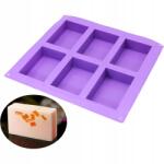 Senzi Cosmetics Szilikon Sütőforma 6 Keksz Téglalap Puding Fagylalt MF-011 (MF-011)