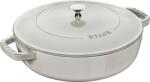 Staub Tigaie Staub adâncă 28 cm trufă albă cu două mânere și capac (40501-486-0)