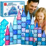 Happy Kiddo Mágneses építőkockák Jégbirodalom oktató kastély 75db 2 figura (SP85303 AN01)