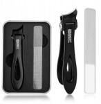 Bestselection Nagy Méretű Körömvágó Erős Körmökhöz Fogó Fekete Manikűr Készlet Reszelő Acél (duzy obcinacz do grubych twardych paznokci)