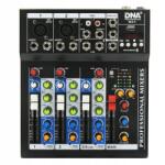 DNA MIX 4 analóg audio keverő, USB, MP3, 4 csatornák (B0CFD6X7QW)
