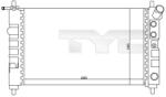 TYC Radiator, racire motor TYC 725-0005 (725-0005)