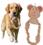 Amibelle Bőr Játék Kutyáknak Miś (Maci) 29cm Húzó Kötél Juta Öko Bőr (1497)