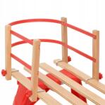 vidaXL Háttámla szánkóhoz, piros, rétegelt lemez (8720287202486)