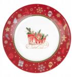 Homla Kalven desszertes tányér piros 19 cm Homla (218874)