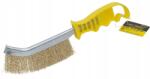  Kézi kefe sárgaréz bevonattal felnikhez és tisztításhoz 175g (Mosiężna Szczotka Druciana 175g)