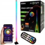 Ecolight Álló RGB zenei lámpa, fekete, távirányító, Tuya (EC20546)