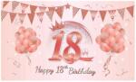  Fotó Banner Fotó Háttér 18. Születésnapra "tizennyolcas" 180CM X 120CM (SAJ)