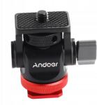 Andoer Kameraállvány Fej Vakupapucs Adapter Alumínium Ötvözet 1/4 Hüvelykes Csavar (11021221684)