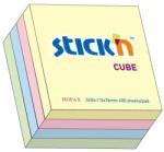 Hopax Cub notes autoadeziv 76 x 76 mm, 400 file, Stick'n - 4 culori pastel (HO-21013)