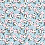 Cardex Édes panda nyalókával kék színű csomagolópapír 100x70 cm 48778