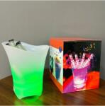 Razo Frapieră cu LED și Difuzor Bluetooth - Iluminare Multicoloră, Reîncărcabilă USB, Ideală pentru Vin, Bere sau Șampanie (RZ-180)