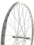 VeloGo Kerék 26" 559 Első DF. ezüst ipari csapágy gyorszáras szegecselt