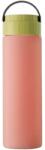 Pufo Traveler fém termosz palack légmentesen záródó bambusz tetővel, izoterm, 500 ml, rózsaszín (Pufo4311roz)