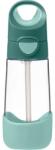 b.box Bottle with Straw kulacs szívószállal Emerald Forest 450 ml