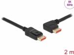 Delock DisplayPort 1.4 Összekötő Fekete 2m 87046 (87046)