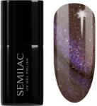 Semilac UV Hybrid Galaxy Flash gél körömlakk UV / LED-es lámpákhoz árnyalat 827 AI Brown 7 ml