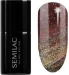 Semilac UV Hybrid Galaxy Flash gél körömlakk UV / LED-es lámpákhoz árnyalat 824 Digital Red 7 ml