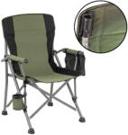 Leziter Comfort Plus karfás horgász szék pohártartóval zöld (YF-02-GREEN)