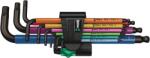 Wera Set 9 chei TORX WERA forma L Metric cu protectie anticoroziva BlackLaser si identificare multicolora 05022089001 (WR05022089001) Cheie imbus