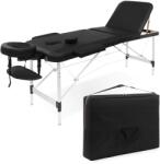 4FIZJO Masszázs- és rehabilitációs asztal alumínium, 60 cm-es állítható asztallappal, fekete (P-5907739318381)