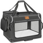 Tresko Přepravka pro psy a kočky 83 × 58 × 58 cm, šedá (THDB-004)