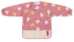 Petite&Mars Baveta impermeabila, Petite&Mars, Cu maneci lungi, Usor de curatat, inchidere prin velcro, Dimensiune 38x42 cm, 24 luni+, Pink P (413746) Bavata